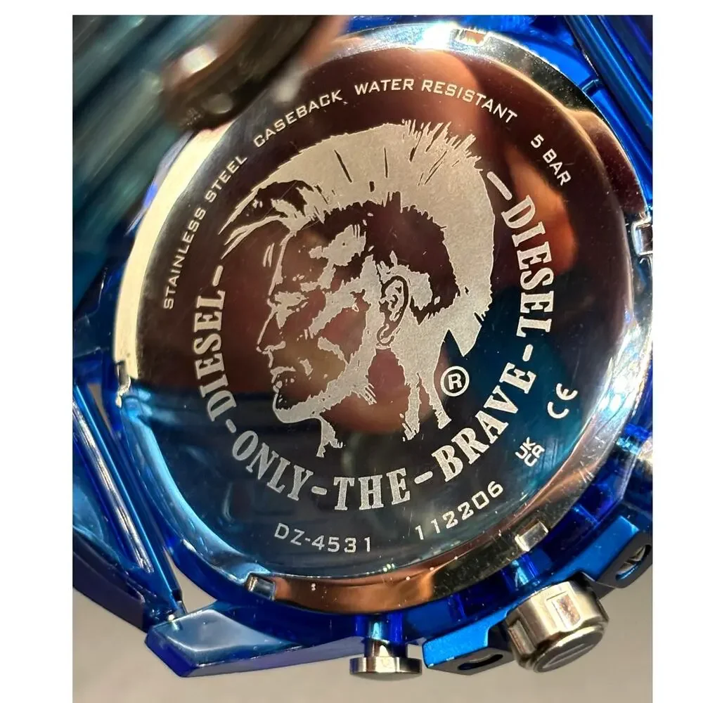 Diesel Mega Chief DZ4531 51mm Blue Gradient Chronograph Men’s Watch